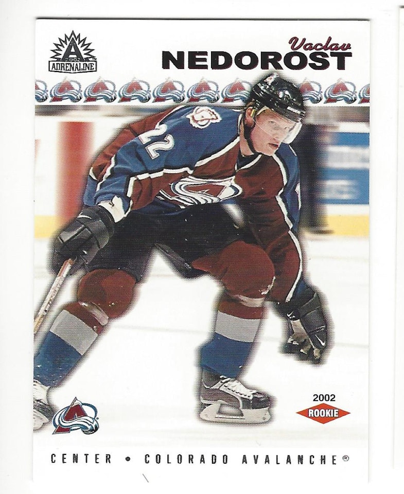 2001-02 Pacific Adrenaline Retail #206 Vaclav Nedorost RC (10-X75-AVALANCHE)
