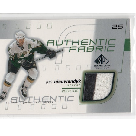 2001-02 SP Game Used Authentic Fabric #AFJN Joe Nieuwendyk (40-X123-NHLSTARS)