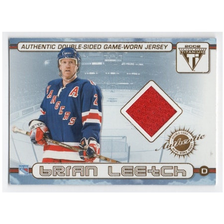 2001-02 Titanium Double-Sided Jerseys #26 Brian Leetch Rico Fata (30-X202-RANGERS)