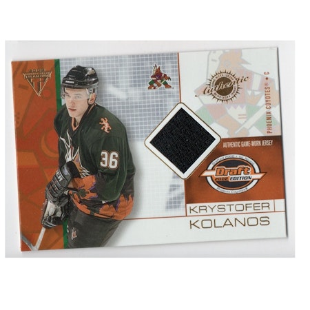 2001-02 Titanium Draft Day Edition #74 Krystofer Kolanos (25-X209-COYOTES)