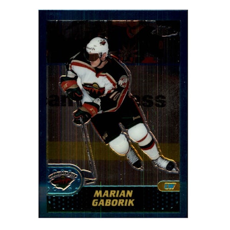 2001-02 Topps Chrome #18 Marian Gaborik (10-X213-NHLWILD)