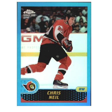 2001-02 Topps Chrome #169 Chris Neil RC (10-X256-SENATORS)