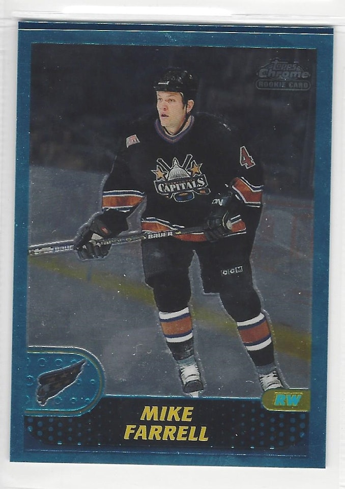 2001-02 Topps Chrome #182 Mike Farrell RC (12-X140-CAPITALS)