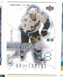 2001-02 UD Challenge for the Cup #135 Chris Corrinet RC (15-X45-CAPITALS)