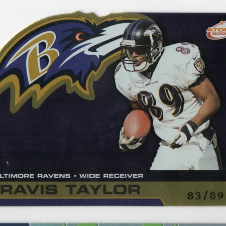 2002 Atomic Gold #9 Travis Taylor (25-X301-NFLRAVENS)
