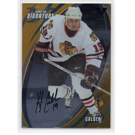 2002-03 BAP Signature Series Autographs Gold #84 Kyle Calder (40-X184-BLACKHAWKS)