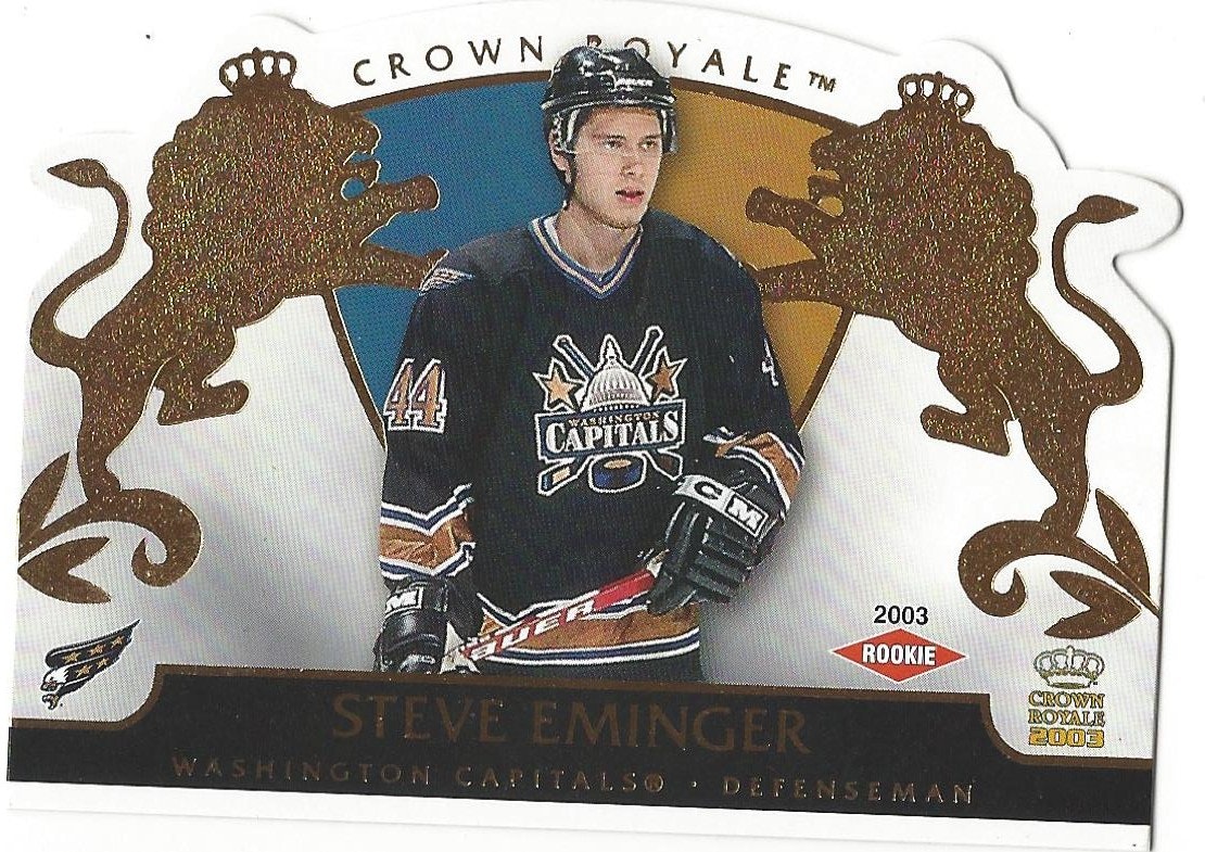 2002-03 Crown Royale #139 Steve Eminger RC (15-X46-CAPITALS)