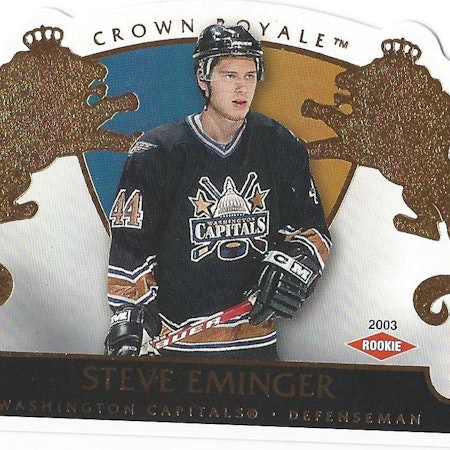 2002-03 Crown Royale #139 Steve Eminger RC (15-X46-CAPITALS)