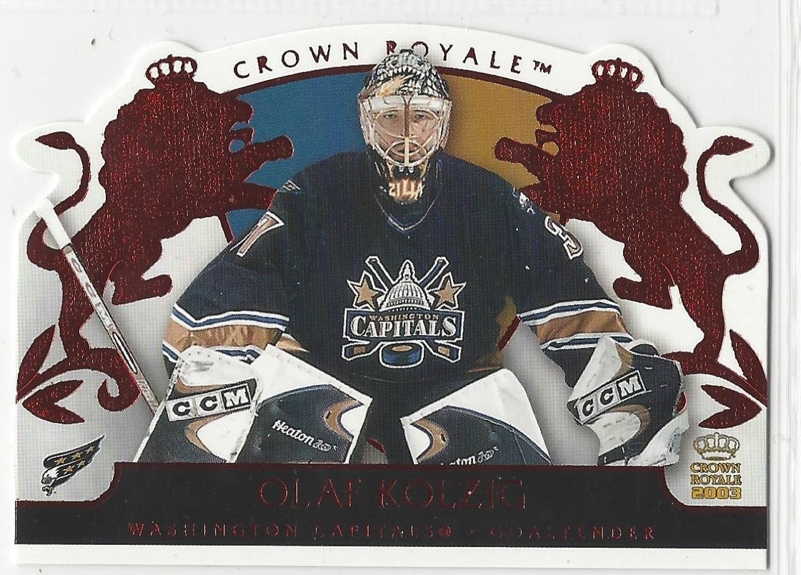 2002-03 Crown Royale Red #100 Olaf Kolzig (15-62x6-CAPITALS)