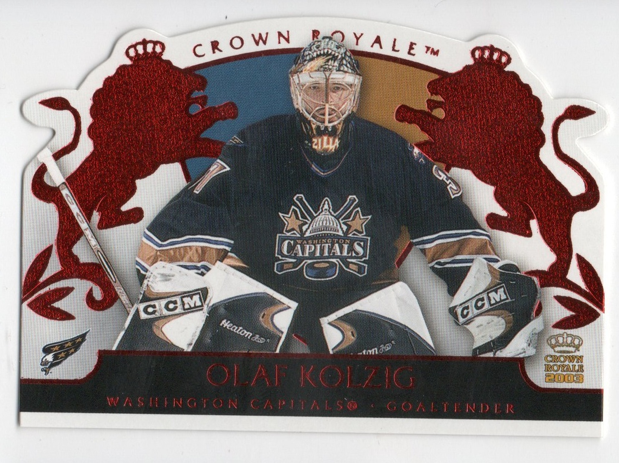 2002-03 Crown Royale Red #100 Olaf Kolzig (15-X144-CAPITALS)