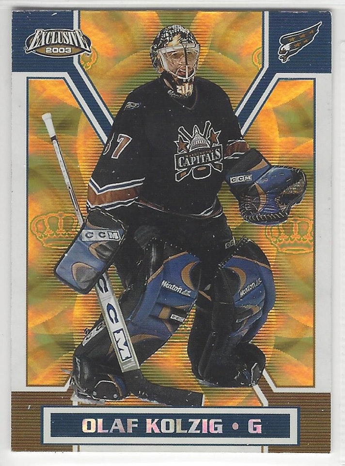 2002-03 Pacific Exclusive Gold #173 Olaf Kolzig (12-X141-CAPITALS)