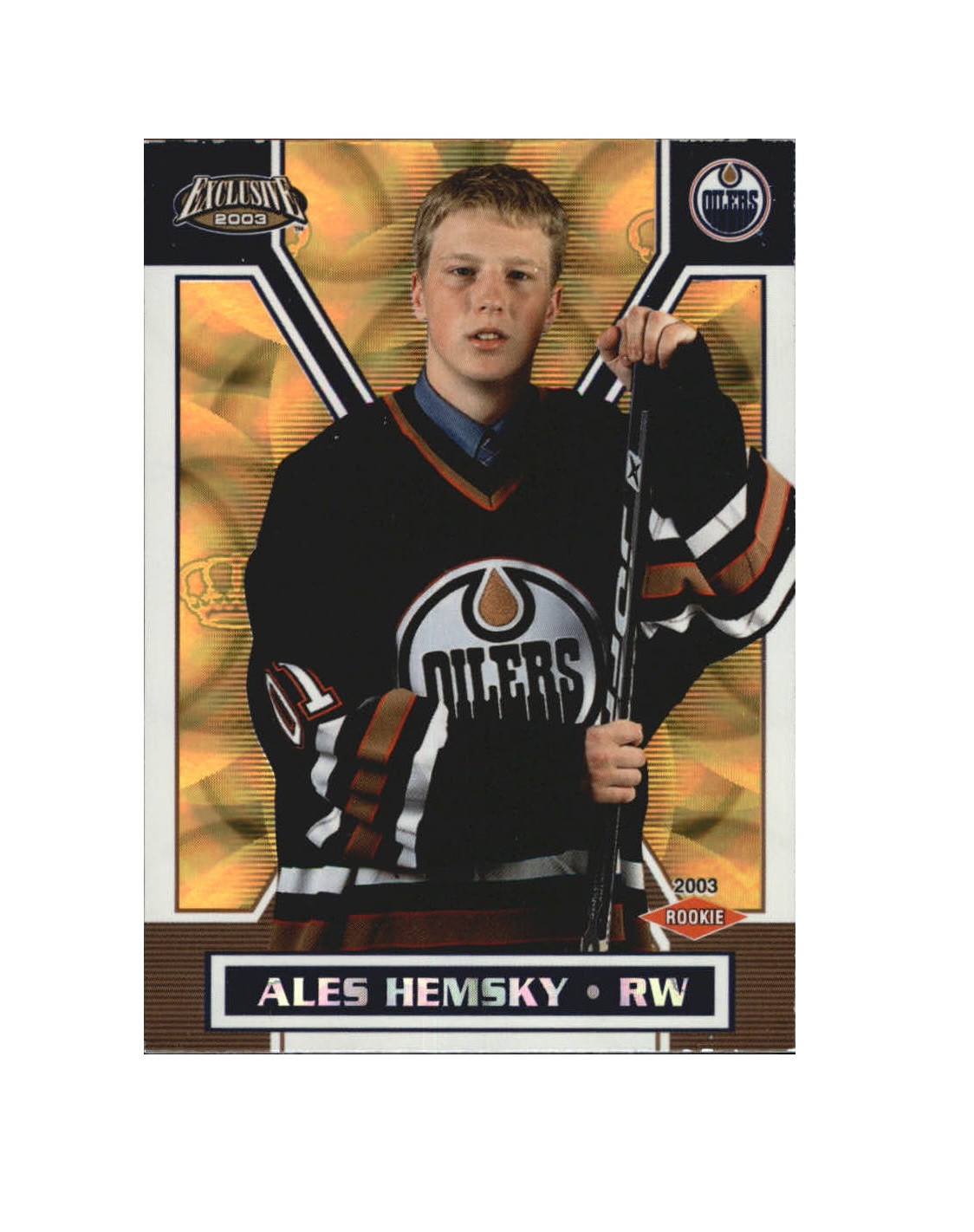 2002-03 Pacific Exclusive Gold #178 Ales Hemsky (20-X217-OILERS)