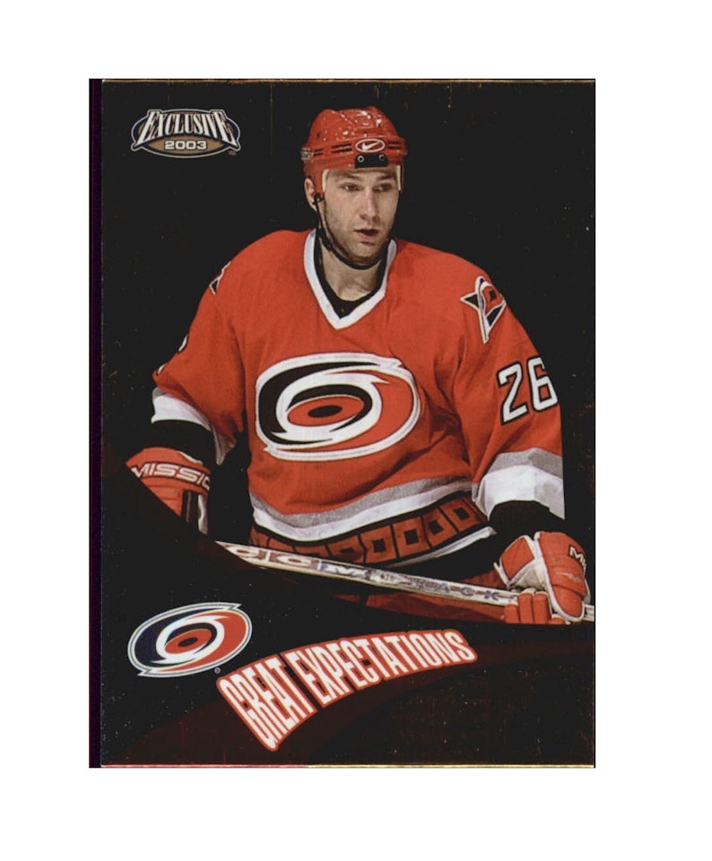2002-03 Pacific Exclusive Great Expectations #4 Erik Cole (10-X171-HURRICANES)