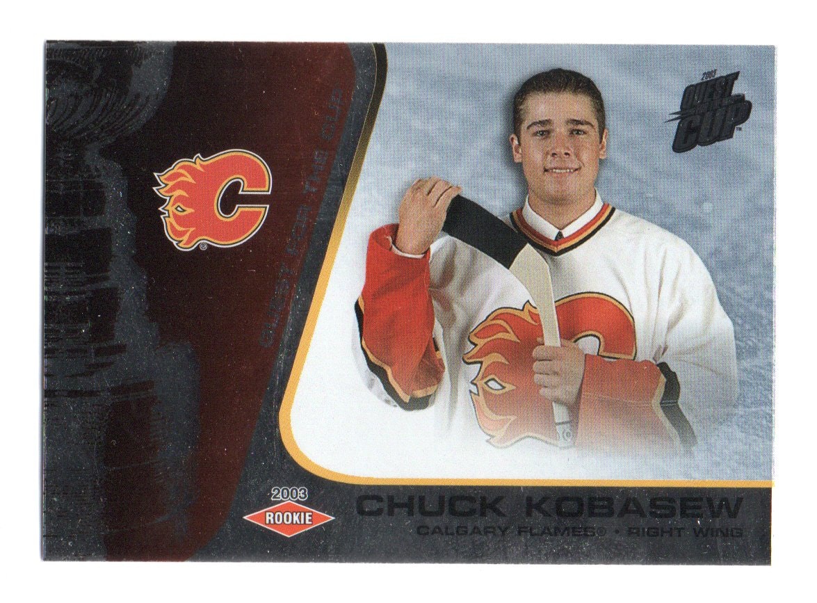 2002-03 Pacific Quest For the Cup #108 Chuck Kobasew RC (10-X58-FLAMES)