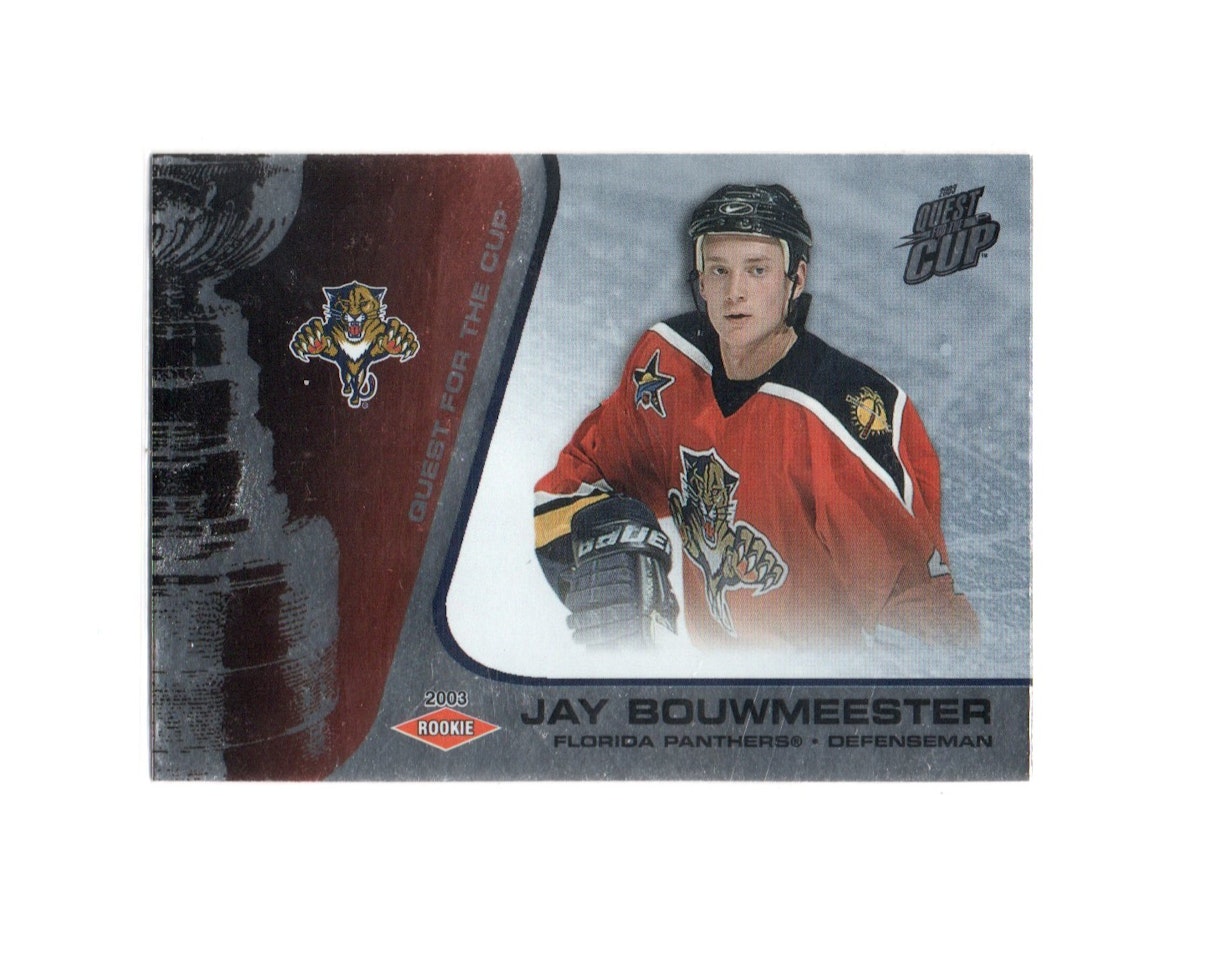 2002-03 Pacific Quest For the Cup #120 Jay Bouwmeester RC (25-X282-NHLPANTHERS)