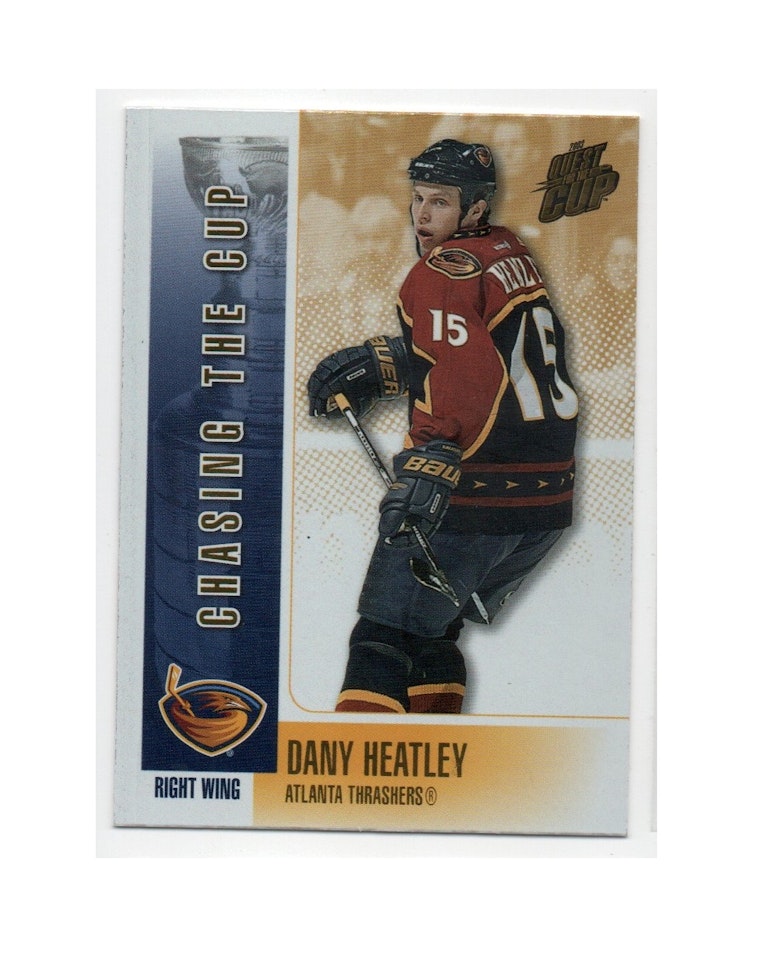 2002-03 Pacific Quest For the Cup Chasing the Cup #2 Dany Heatley (10-X200-THRASHERS)