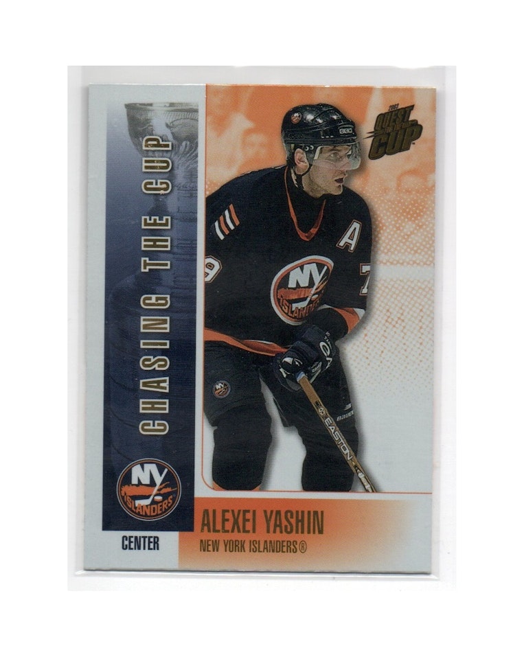 2002-03 Pacific Quest For the Cup Chasing the Cup #9 Alexei Yashin (10-X200-ISLANDERS)