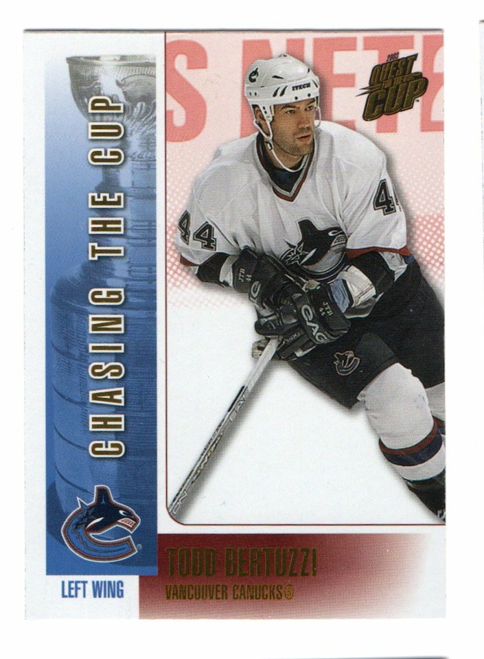2002-03 Pacific Quest For the Cup Chasing the Cup #18 Todd Bertuzzi (10-X59-CANUCKS)