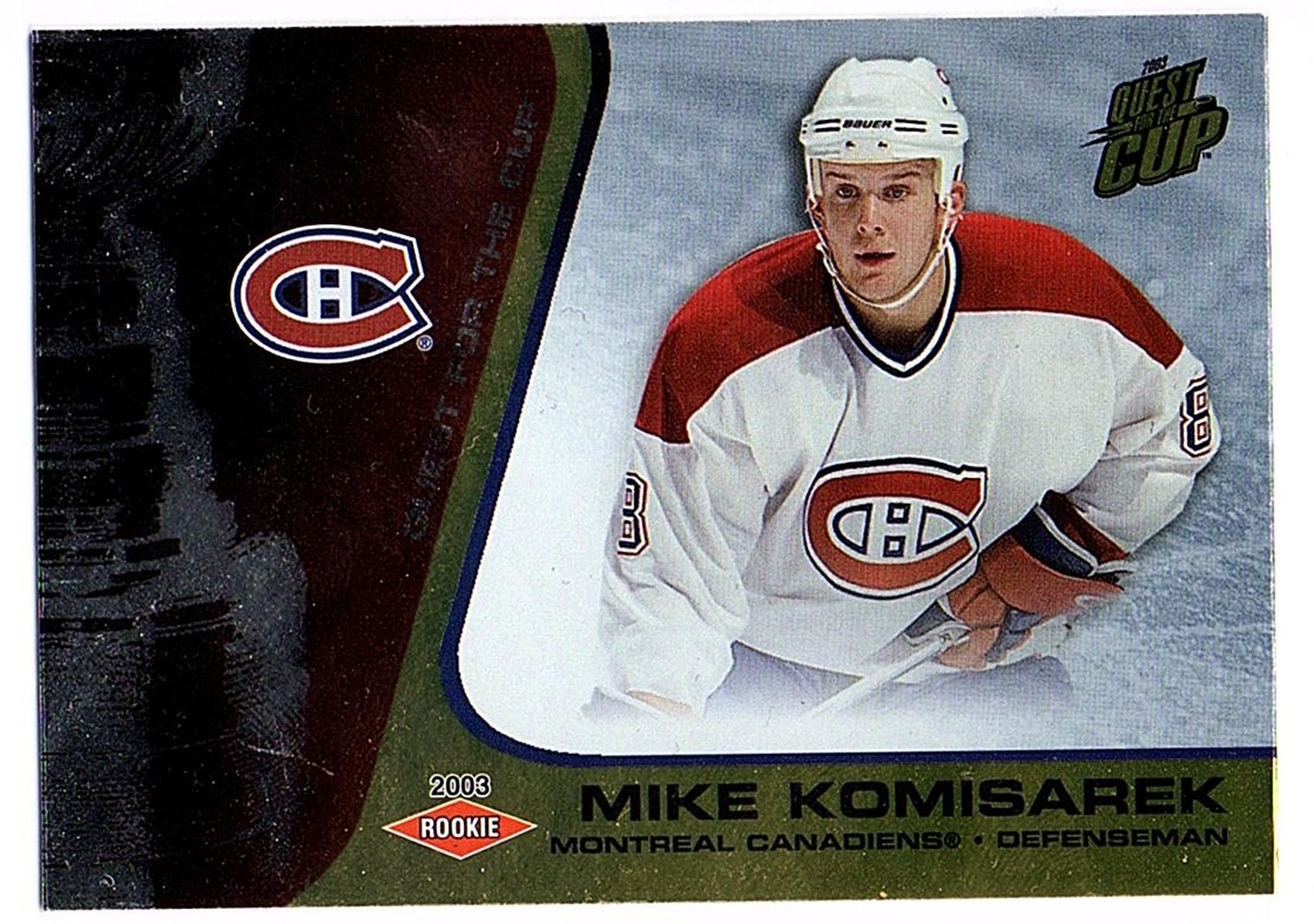 2002-03 Pacific Quest For the Cup Gold #127 Mike Komisarek (15-X47-CANADIENS)