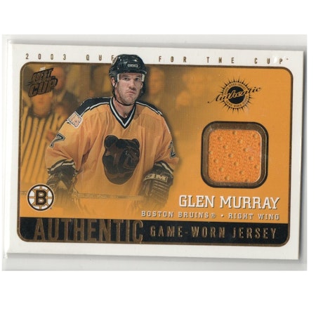 2002-03 Pacific Quest For the Cup Jerseys #2 Glen Murray (30-X72-BRUINS)