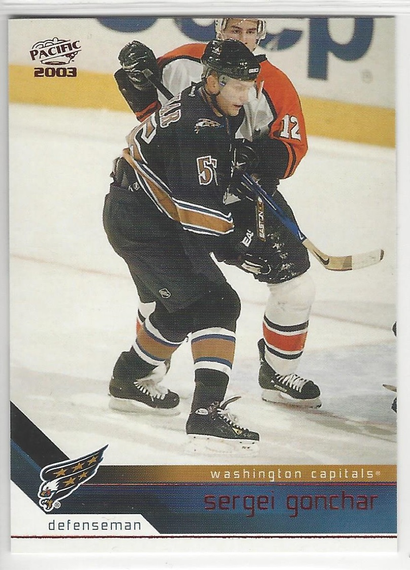 2002-03 Pacific Red #390 Sergei Gonchar (10-X141-CAPITALS)