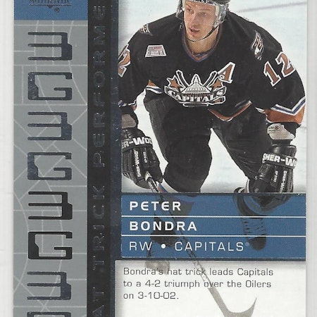 2002-03 SP Authentic #105 Peter Bondra HT (15-X138-CAPITALS)