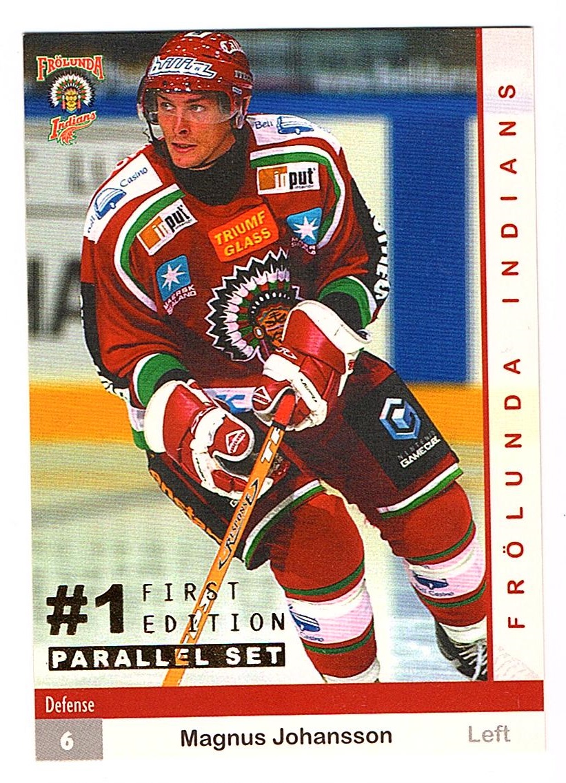 2002-03 Swedish SHL Parallel #273 Magnus Johansson (15-1x3-FRÖLUNDA)