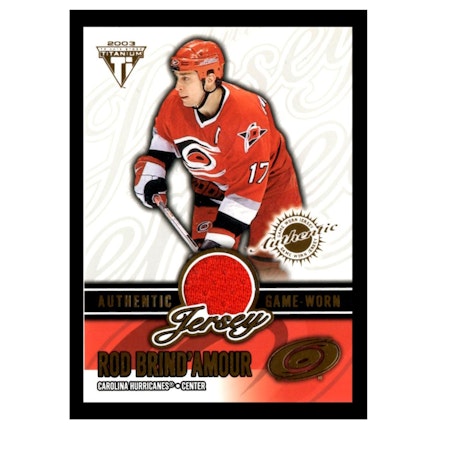 2002-03 Titanium Jerseys #8 Rod Brind'Amour (50-C2-HURRICANES)