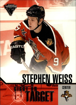 2002-03 Titanium Right on Target #10 Stephen Weiss (12-X13-NHLPANTHERS)