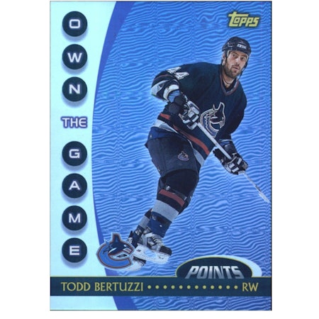 2002-03 Topps Own The Game #OTG3 Todd Bertuzzi (10-X161-CANUCKS)