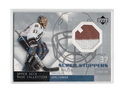 2002-03 UD Mask Collection Super Stoppers Jerseys #SSOK Olaf Kolzig (30-X224-GAMEUSED-CAPITALS)