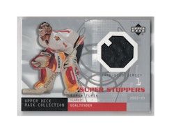 2002-03 UD Mask Collection Super Stoppers Jerseys #SSRT Roman Turek (40-X239-FLAMES)