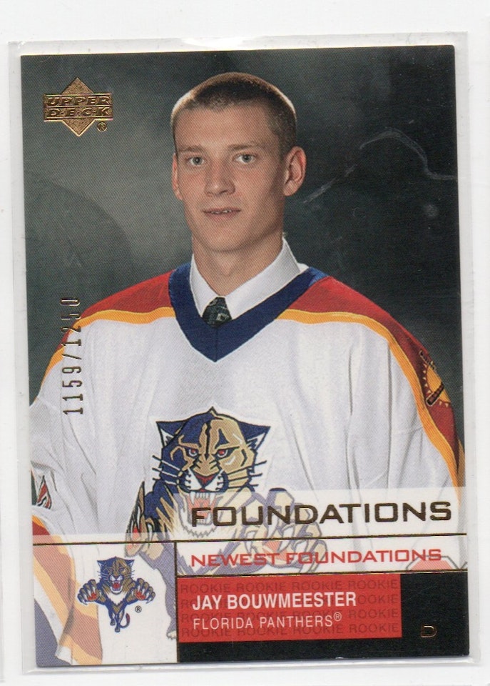 2002-03 Upper Deck Foundations #153 Jay Bouwmeester NF RC (15-X293-NHLPANTHERS)