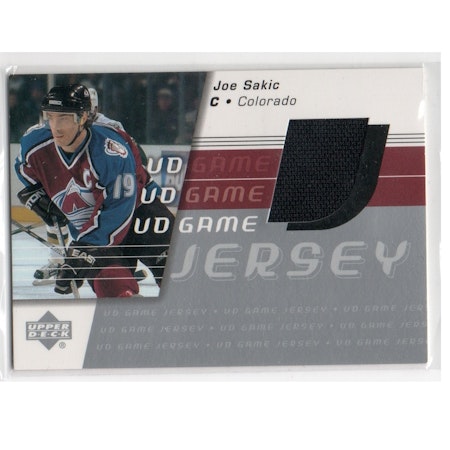 2002-03 Upper Deck Game Jersey Series II #GJJS Joe Sakic (60-X102-AVALANCHE)