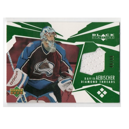 2003-04 Black Diamond Threads Green #DTDA David Aebischer (60-X209-AVALANCHE)