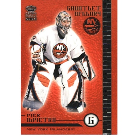 2003-04 Crown Royale Gauntlet of Glory #13 Rick DiPietro (10-X162-ISLANDERS)