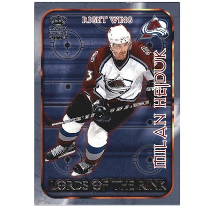 2003-04 Crown Royale Lords of the Rink #6 Milan Hejduk (10-X162-AVALANCHE)