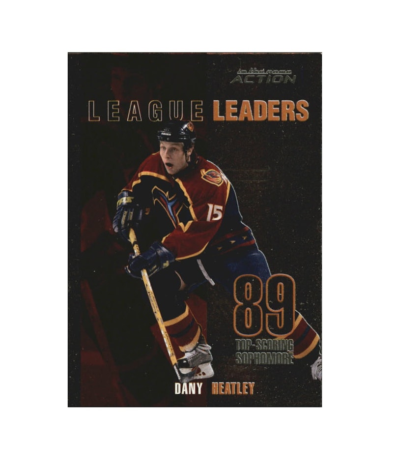 2003-04 ITG Action League Leaders #L10 Dany Heatley (10-X162-THRASHERS)
