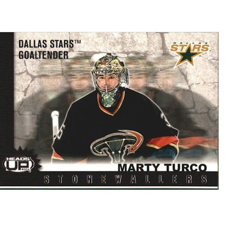 2003-04 Pacific Heads Up Stonewallers #4 Marty Turco (10-X66-NHLSTARS)