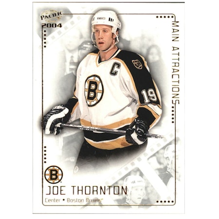 2003-04 Pacific Main Attractions #3 Joe Thornton (12-X162-BRUINS)