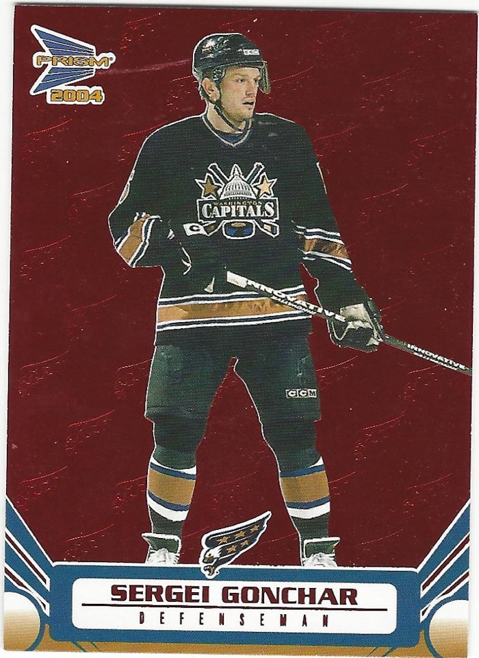 2003-04 Pacific Prism Red #99 Sergei Gonchar (15-X36-CAPITALS)
