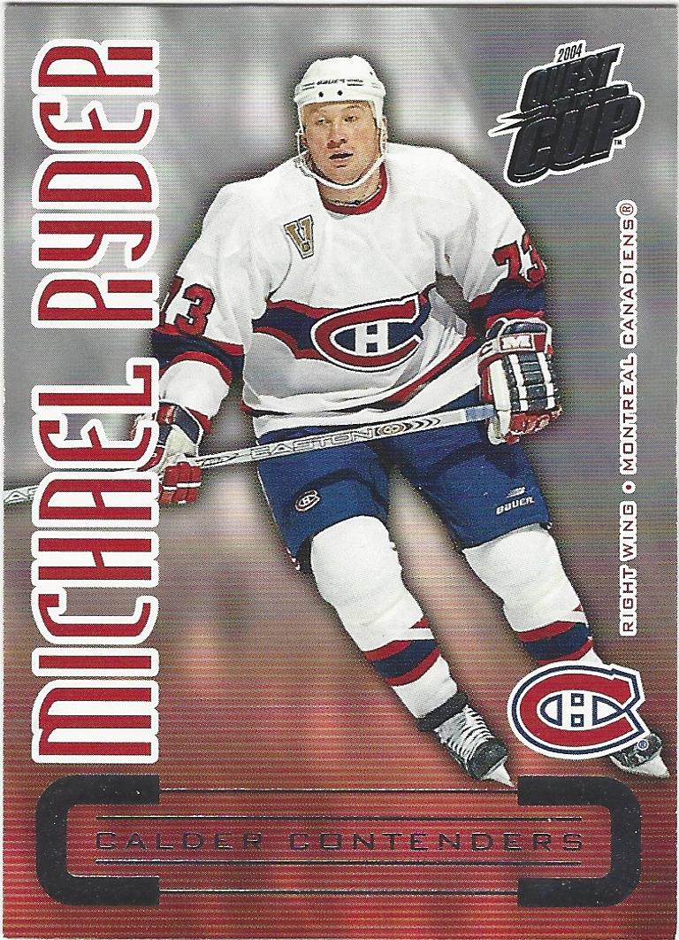 2003-04 Pacific Quest for the Cup Calder Contenders #12 Michael Ryder (15-139x5-CANADIENS)