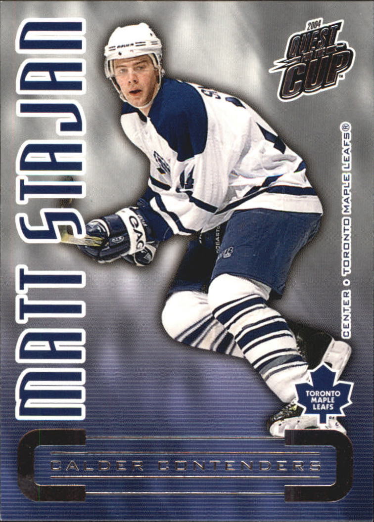 2003-04 Pacific Quest for the Cup Calder Contenders #19 Matt Stajan (15-X6-MAPLE LEAFS)