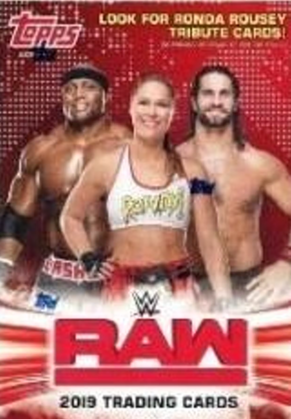 2019 Topps Wwe Raw Wrestling 10 Pack Blaster Box Cardland 