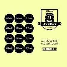 2021-22 Hit Parade Autographed FROZEN DOZEN Hockey Puck (Series 4)
