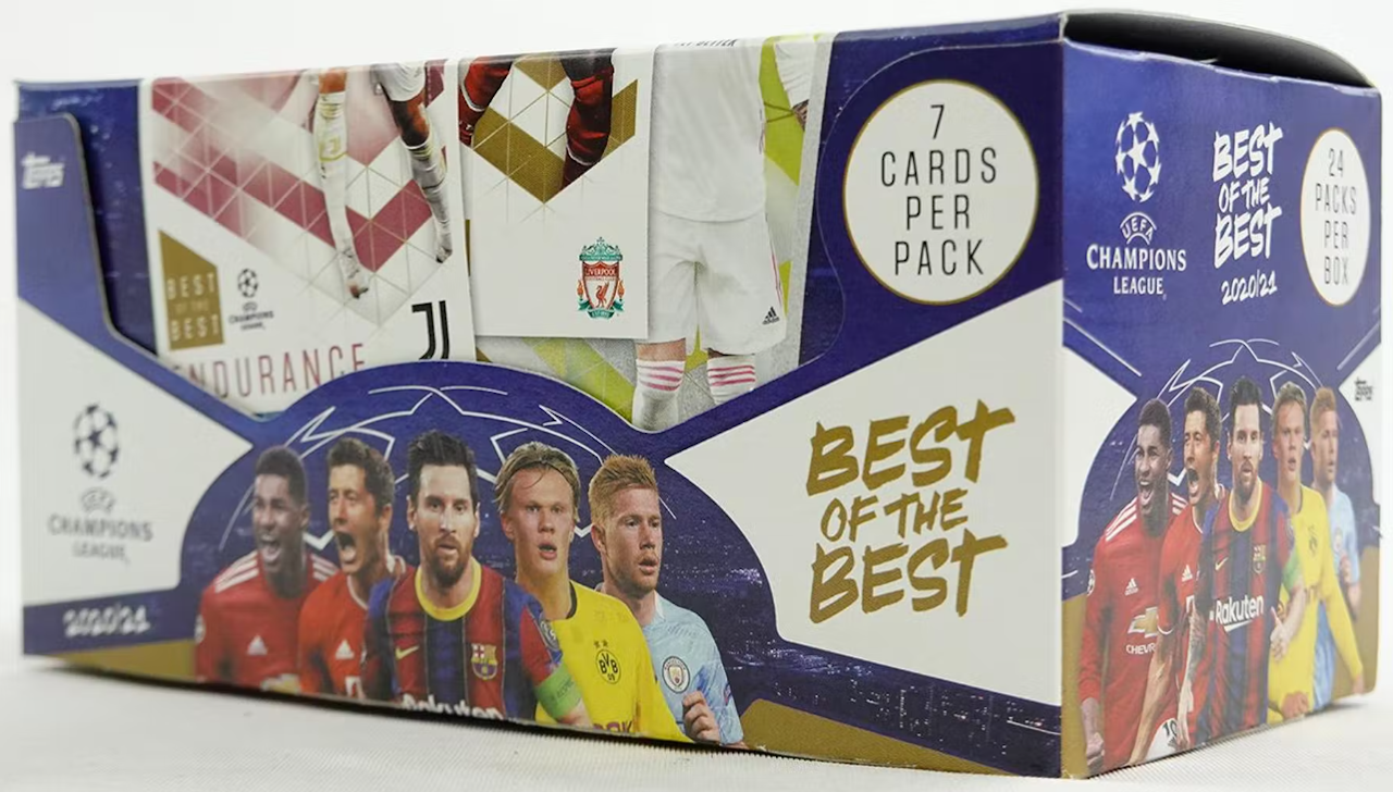 2020-21 Topps Best of the Best UEFA Champions League Soccer (Hobby Box)