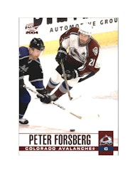 2003-04 Pacific Red #83 Peter Forsberg (15-X185-AVALANCHE)