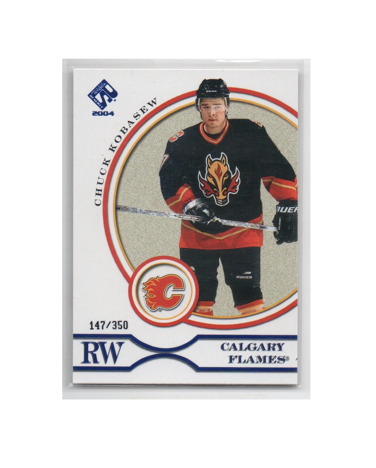 2003-04 Private Stock Reserve Blue #16 Chuck Kobasew (12-X202-FLAMES)