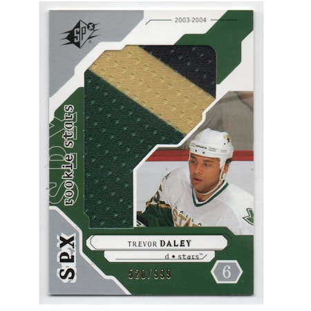 2003-04 SPx #240 Trevor Daley JSY RC (50-X203-NHLSTARS)