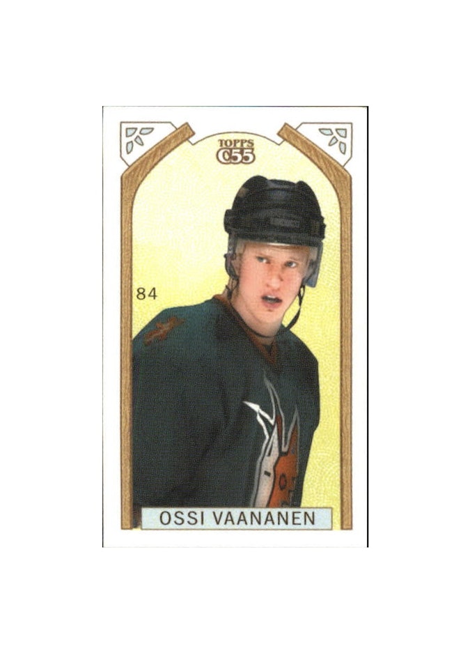 2003-04 Topps C55 Minis Stanley Cup Back #84 Ossi Vaananen (10-X165-COYOTES)